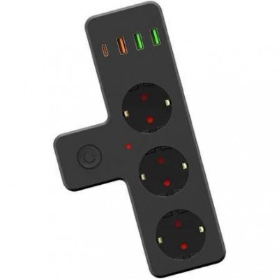 3 Lü Akım Korumalı Kablolu Priz Kamera