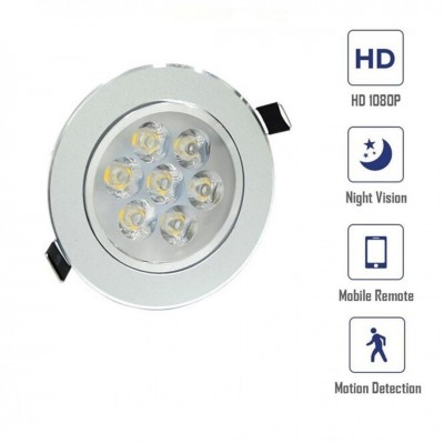 Tavan Spot Led Wifi Özellikli Gizli Kamera